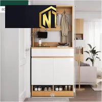 TỦ ĐỰNG GIÀY DÉP KÈM MÓC TREO ĐỒ ĐƠN GIẢN